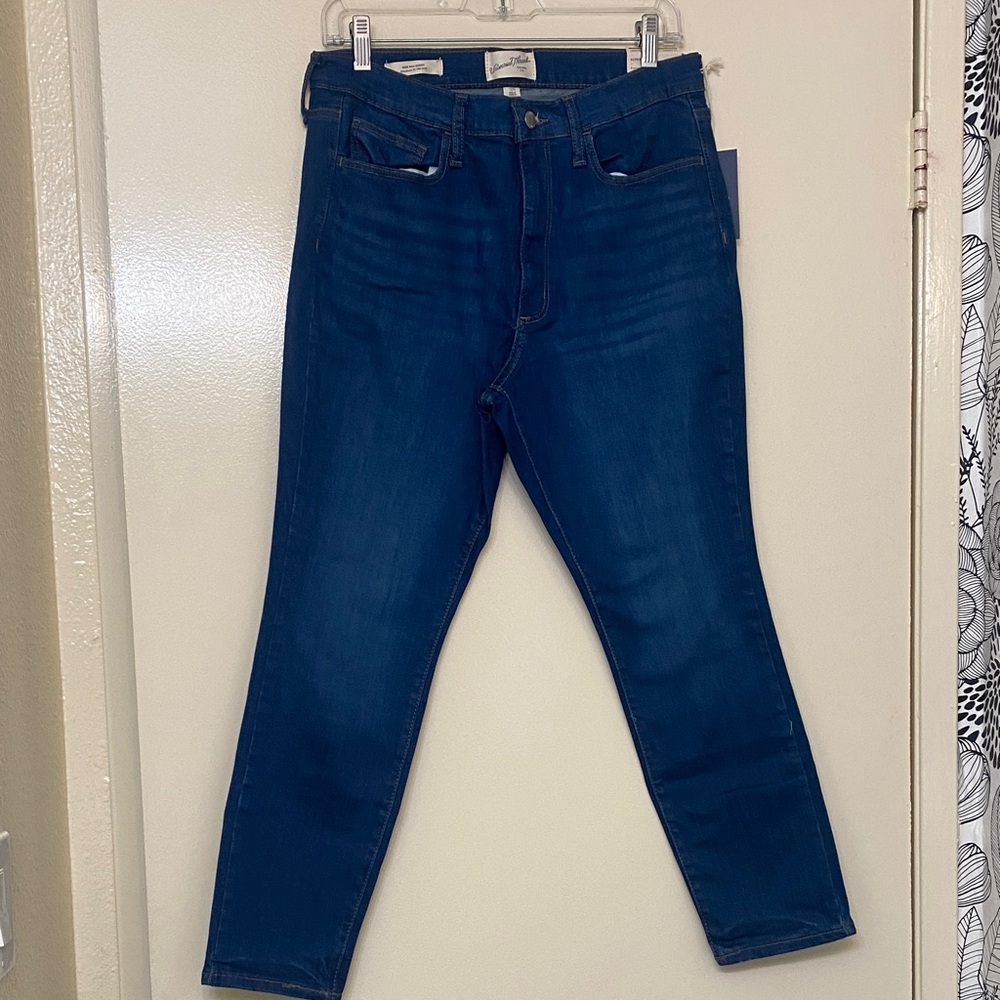 Dark Blue Denim Jeans size 12 short